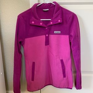 Pink/purple 1/2 snap pullover
